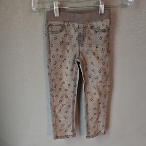 5/$10 Cat & Jack Gray Star Print Pants